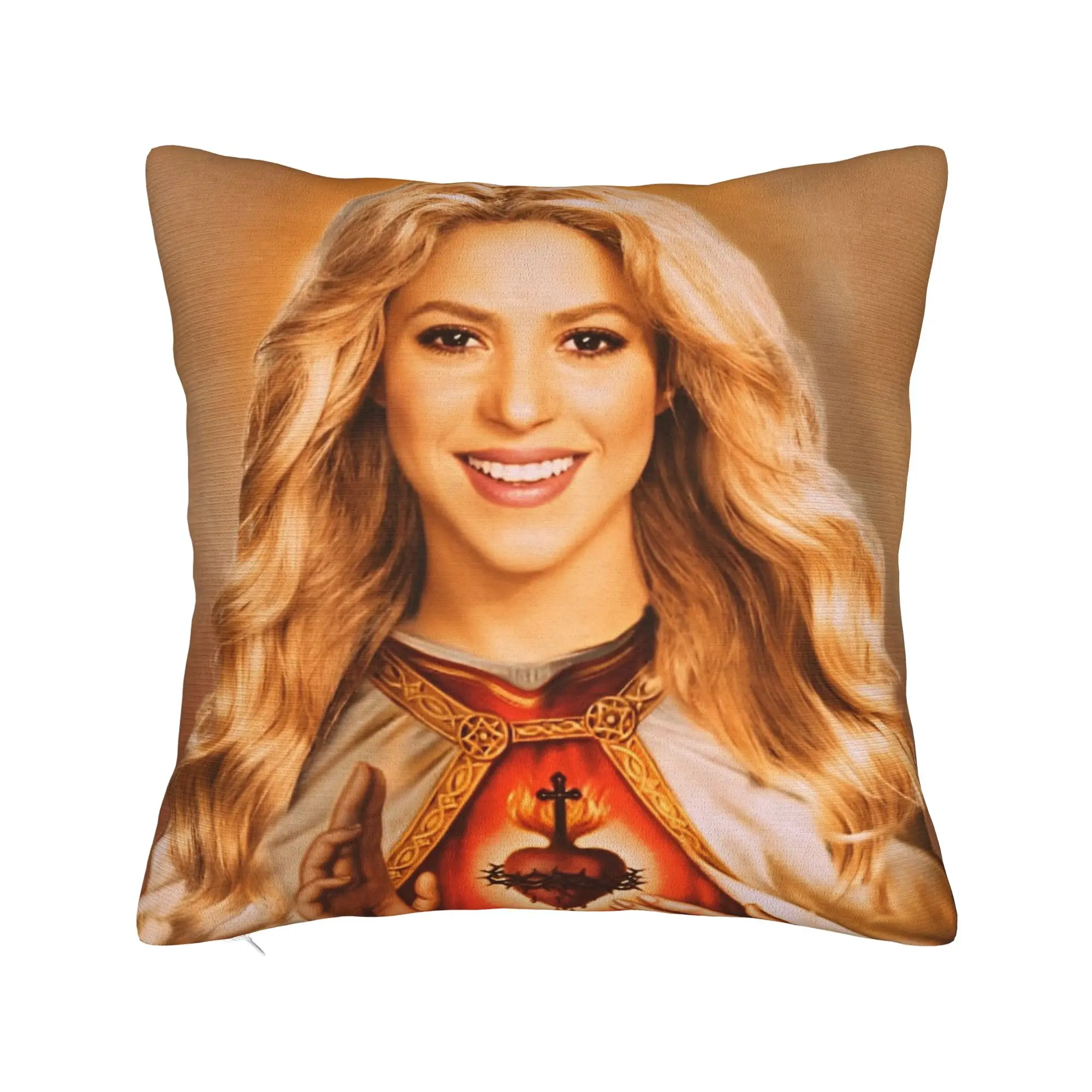 Singer Shakira Pillowcase Soft Fabric Cushion Cover Decor  Pillow Case Cover Home Dropshipping 18''