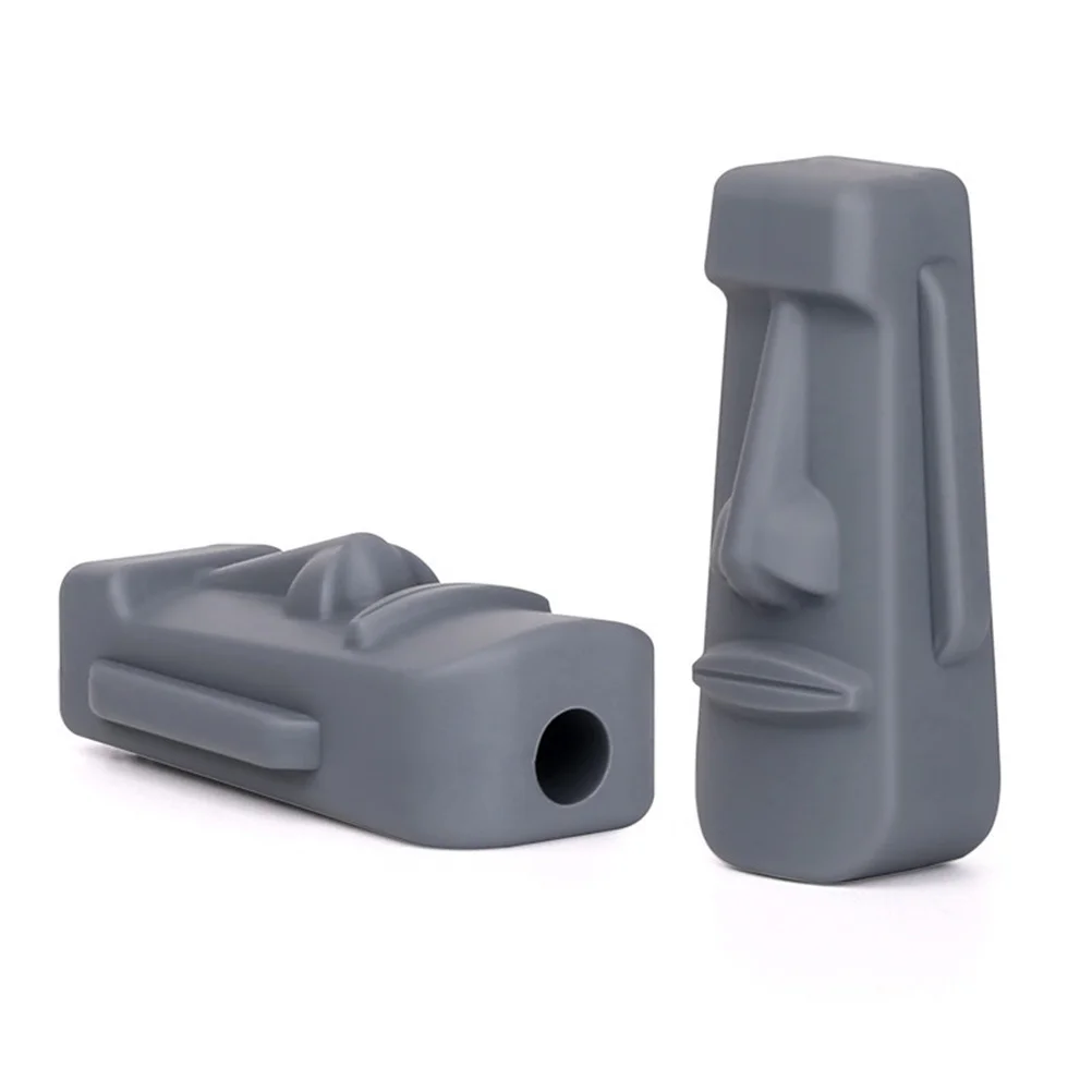 

2 шт. форма лица молярная мультяшная рыбка силиконовый прорезыватель для детских зубов безопасный молярный стержень серый королевский синий детские зубы