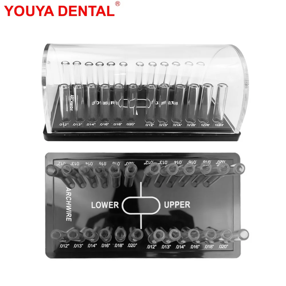 Dental Orthodontic Wire Box Stand Organizer Acrylic Ortho Arch Wire Holder Container Dentistry Lab Dentist Archwire Storage Case