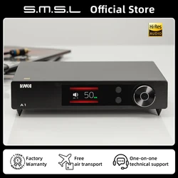 SMSL VMV A1 High-Res Power Amplifier Class-A AMP RCA Input 6.35 Earphone & Passive Speakers PGA2311 Chassis Temperature Display