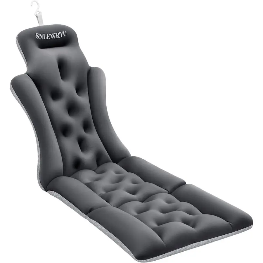 

Full Body Bath Pillow for Bathtub, Thick Luxury Bathtub Cushion with 192 Suction Cups, Bathtub Pillows for Head Neck, Back Supp
