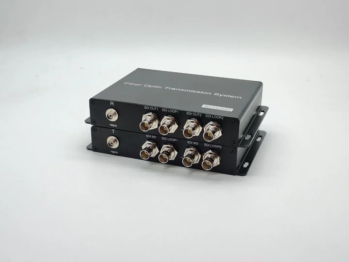 

TV Station Studio SDI 4K over Fiber Extender 2 Channels 12G SDI Transceiver