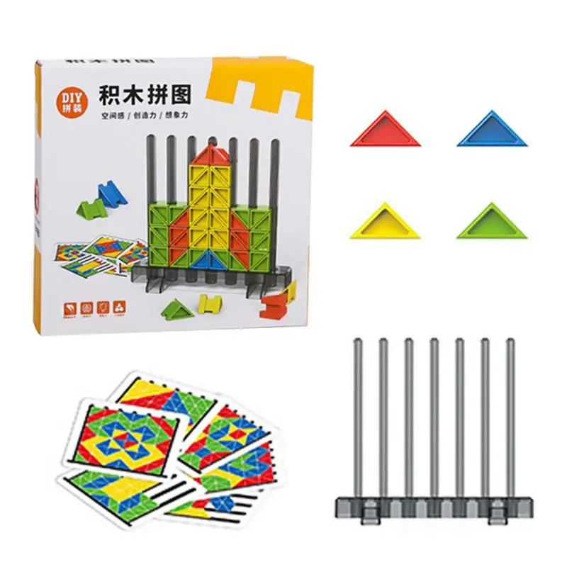 3D Puzzle Puzzle Tangram Brain Teaser Spielzeug Tangram Puzzle Formen Puzzle Kartenspiel Lernen Lernspiel zeug für Kinder