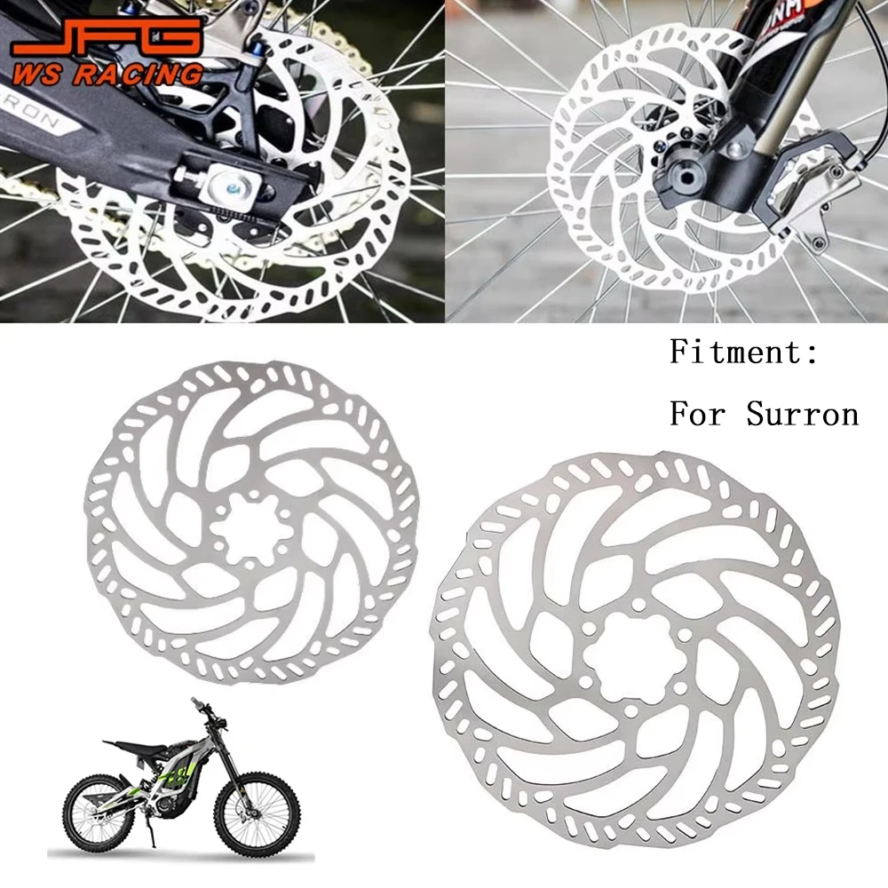 Discos de freno delanteros y traseros para motocicleta, pastillas de freno de acero para vehículo eléctrico todoterreno sur-ron sur ron x s