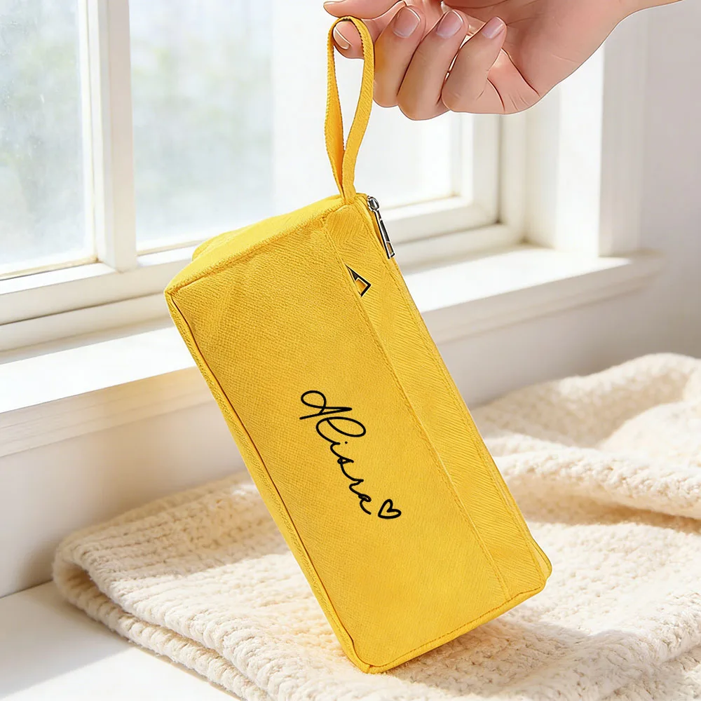 Personalized double-layer pencil bag,large-capacity customized,simple pencil bag for stationery,school supplies,office supplies view 3
