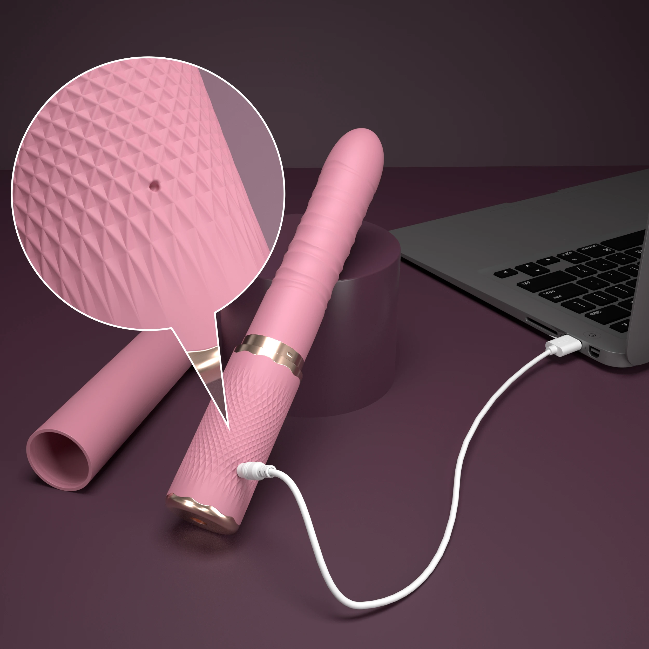 Dual motor Realistic Thrusting Dildo Vibrator With Heating,10 mode Sex Toys  Vibrator Clitoral Stimulator For Anal Stimulation view 5