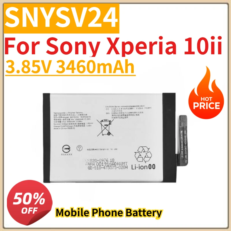 

New 3.85V 3460mAh Mobile Phone Battery SNYSV24 For Sony Xperia 10ii Replacement Battery