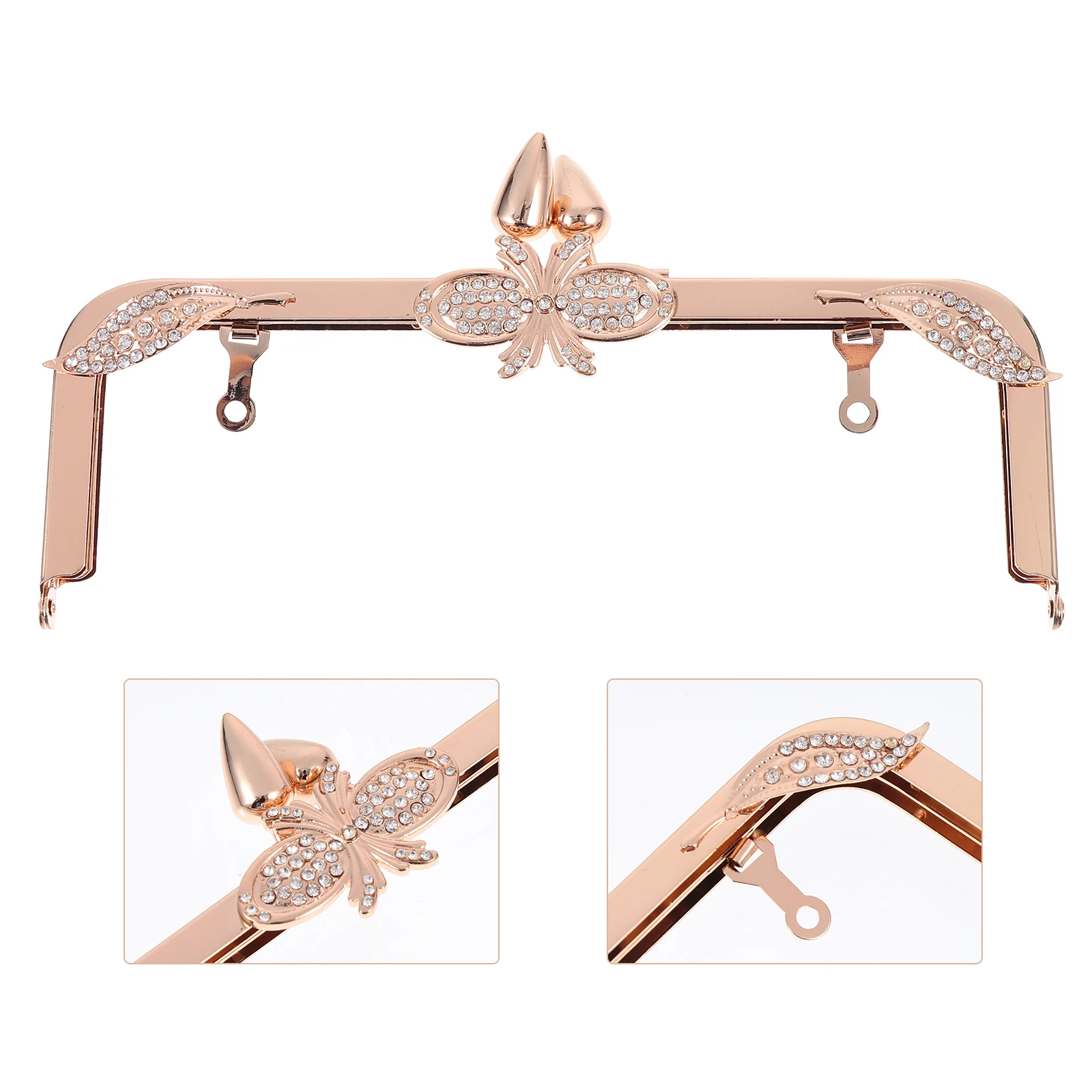 

1pc Diy Bag Handle Retro Metal Clasp Coin Purse Frame For Handbag Repair Craft Project Bag Making Handle Replacement Accessory