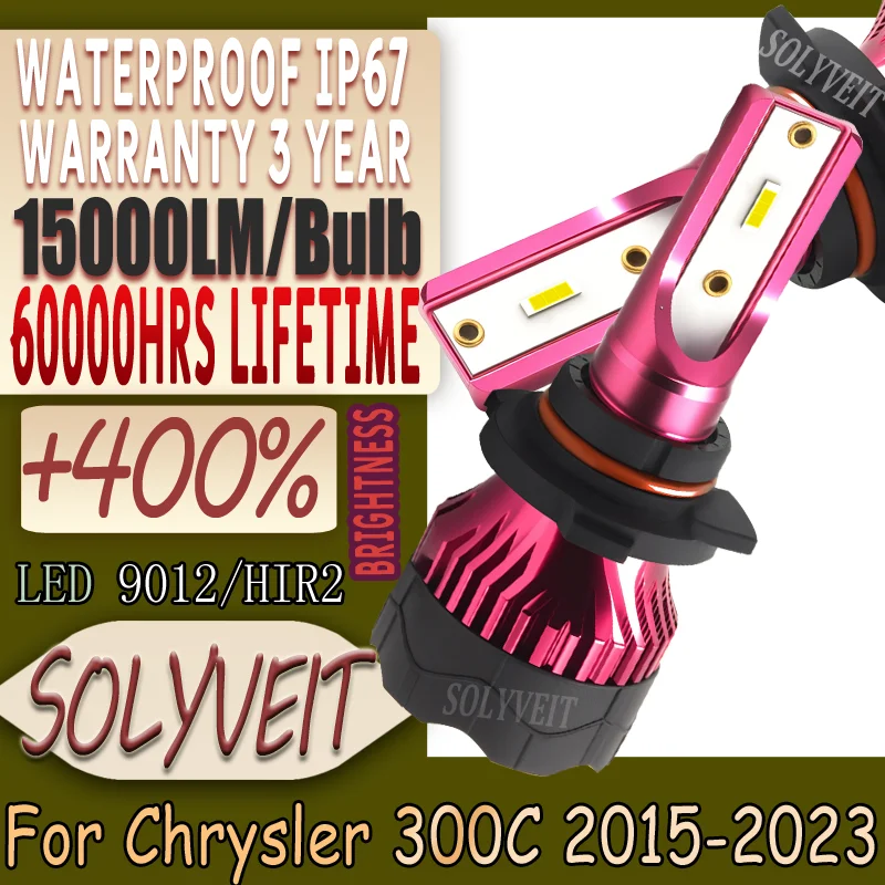 

Night drive Must-Have Waterproof and Dustproof Plug and Play 9012 Headlight LED For Chrysler 300C 2015 2016 2017 2018 2019-2023