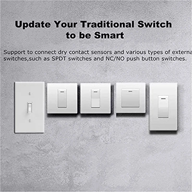สวิตช์รีเลย์ WiFi อัจฉริยะขนาดเล็ก, โมดูลสวิตช์ไฟ DIY Smart Life/แอปพลิเคชัน Tuya, รีโมทคอนโทรลไร้สาย