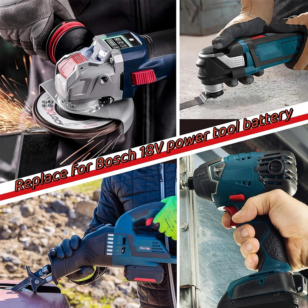 Nová vylepšená baterie 18V 12,0Ah🔥Originální pro Bosch 18V Professional GBA GBH GSR GSB BAT618 BAT609🔋Náhradní baterie BAT620⚡ - náhled 6