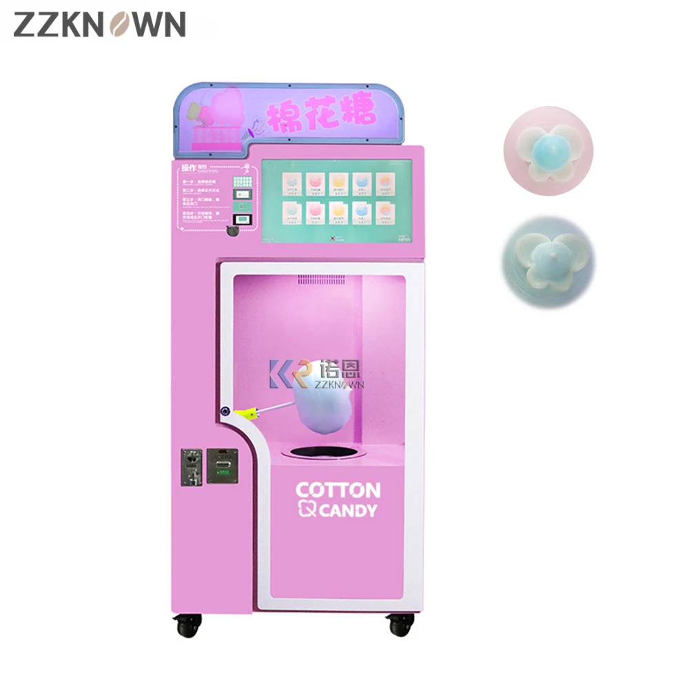 Cotton Candy Professional Automatic Cotton Candy Vending Machine  Equipment and Machines Marshmallow