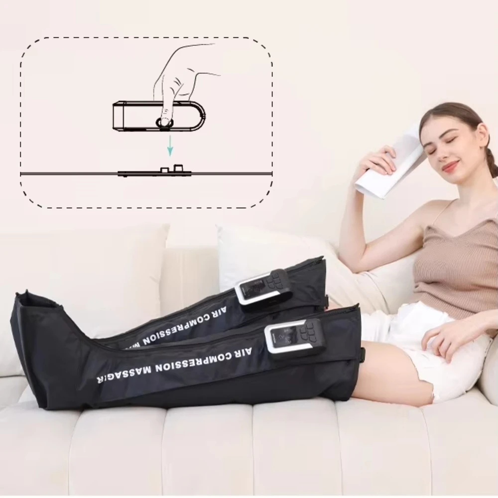 Air Compress Pressotherapy Therapy Machine Pressotherapie Compression Boots Recovery Leg Massager System