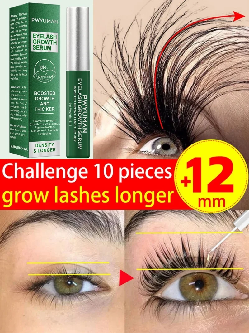 Eyelash Fast Growth Extension Liquid Natural Enhancement Nourish Longer Fuller Thicker Curls Lashes Serum Eye Rising Care Makeup