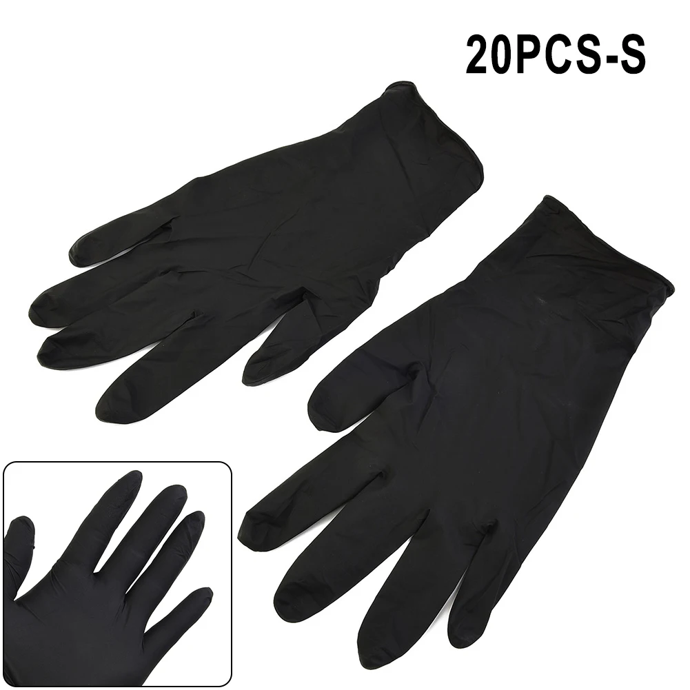 20pcs Pure Nitrile Gloves Protective Gloves For Home Household Laboratory Cleaning Gloves Kitchen Accessories Baking Tool