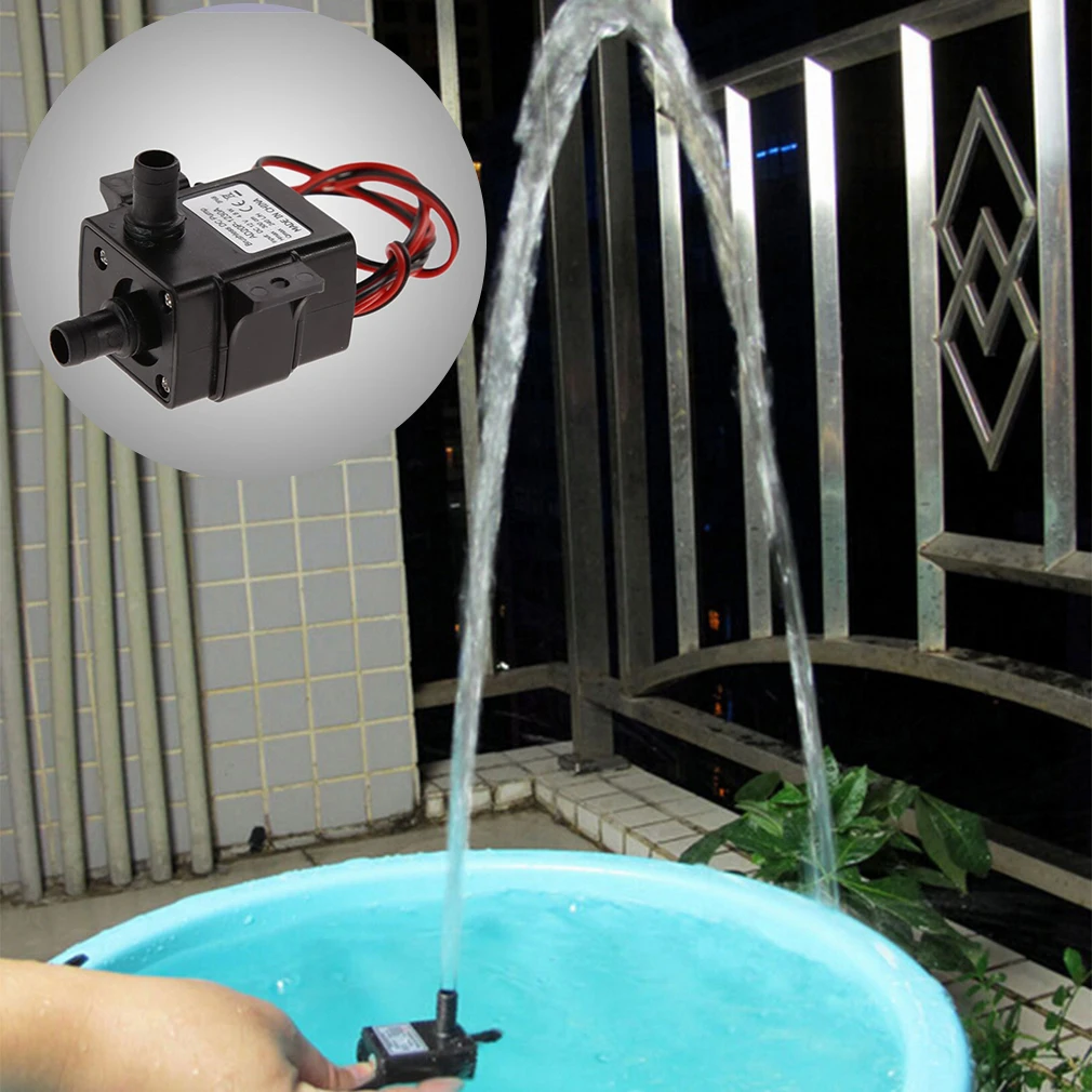 DC 12V Brushless Motor Water Pump, Circulação, Bomba Submersível, Adequado para Aquários, Aquários, Lagoas, Fontes, 12V