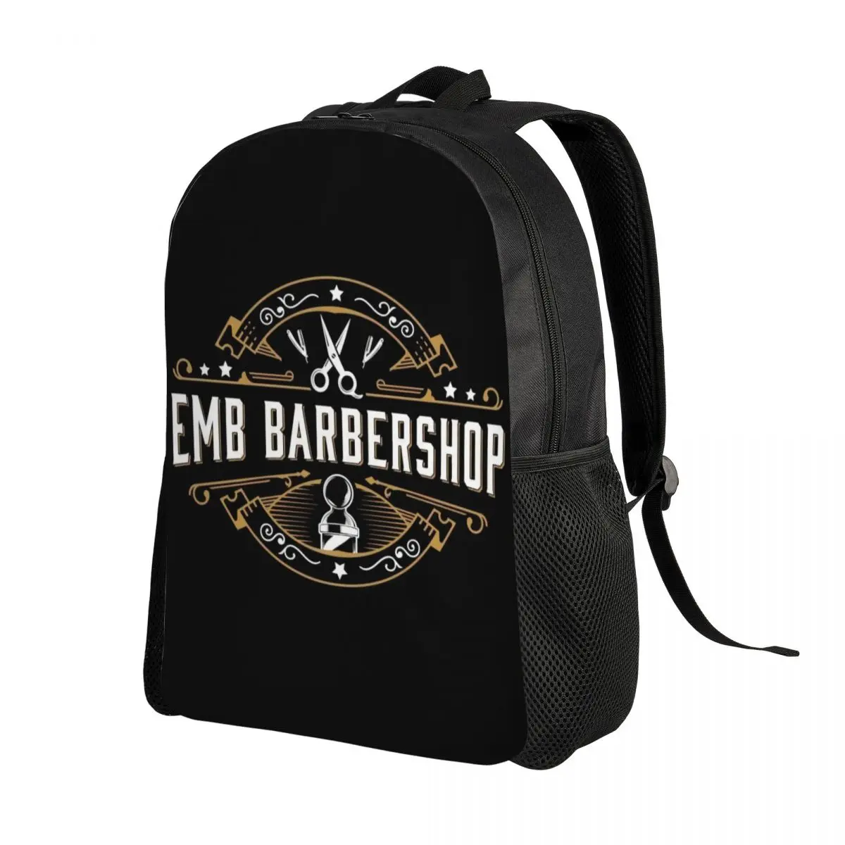 Vintage Barber Shop Sign Travel Backpack Women Men School Computer Bookbag Barbershop College Student Daypack Bags