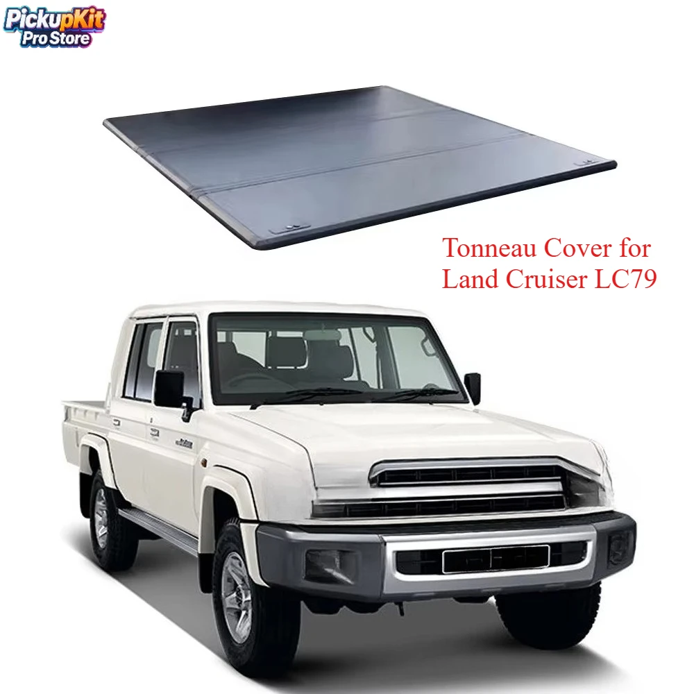 

Solid Aluminum Alloy Hard Tri-Fold Tonneau Cover for Land Cruiser LC79