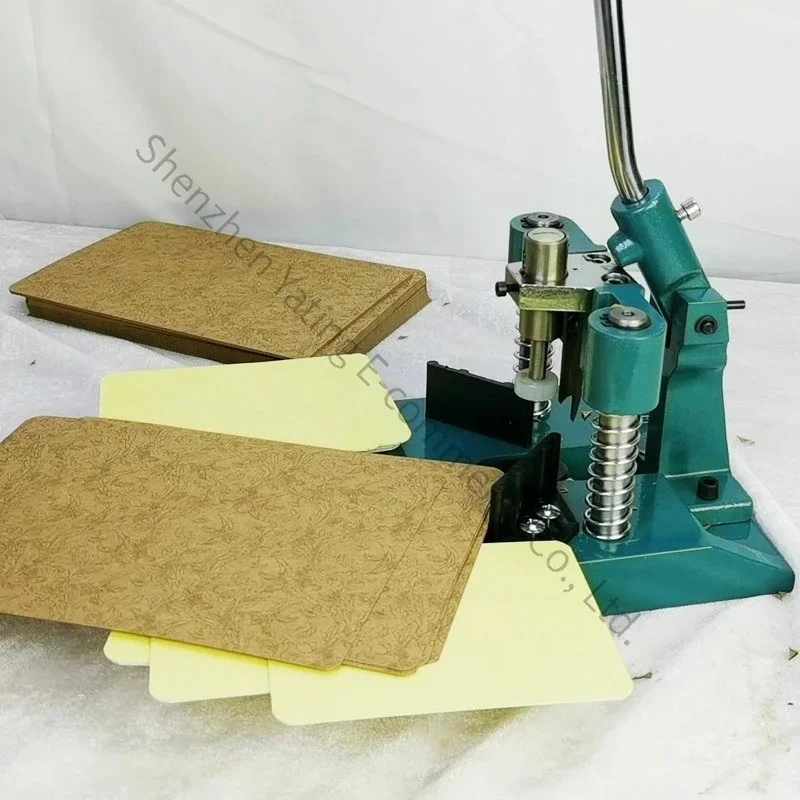Corner cutter for photo albums and cards;multi-blade corner rounding machine with a hold-down clamp;manual corner rounding tool