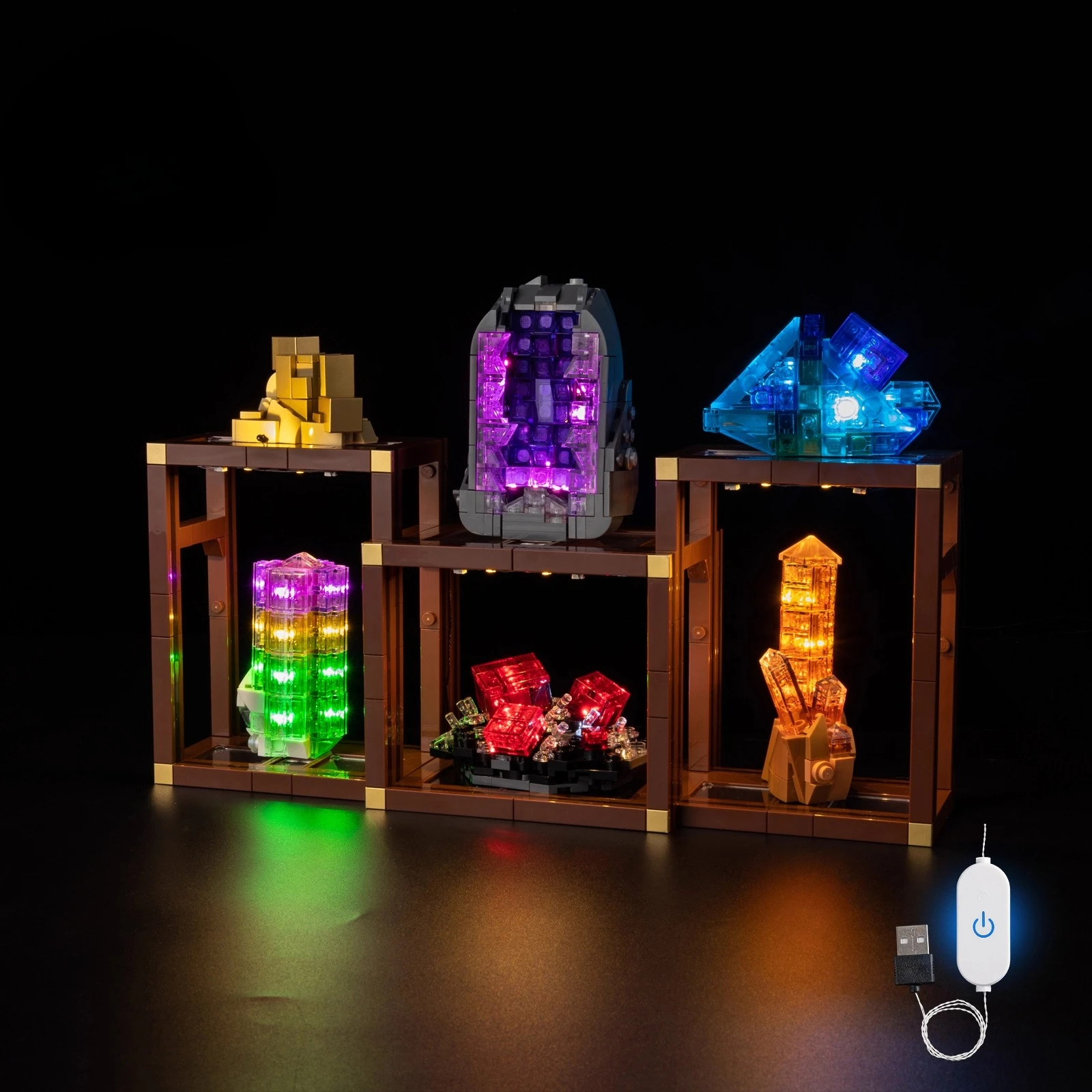 

Led Light Kit for LEGO Mineral Collection 21362 Gemstone with Lamp Ideas Not Include Building Block(Only Led Light Kit)