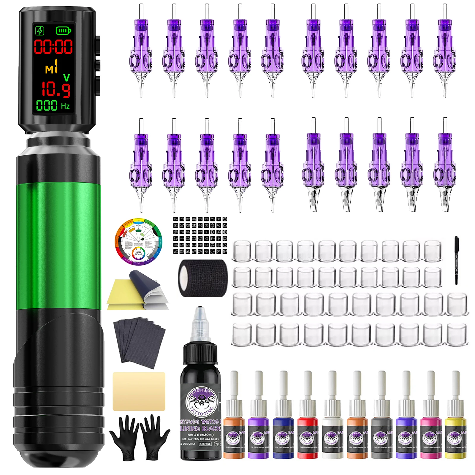 

Tattoo Kit LASTJUDG Alloy Tattoo Pen Kit For Permanent Makeup Tattoo Machine Kit Hot Sale Wireless Tattoo Gun Kit