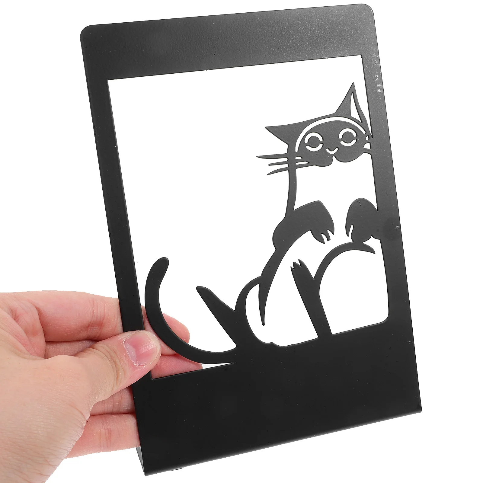 

2Pcs Metal Cat Book Ends for Shelves Decorative Iron Book Supports Home Office Bookends Metal Bookend Bookends for Shelves