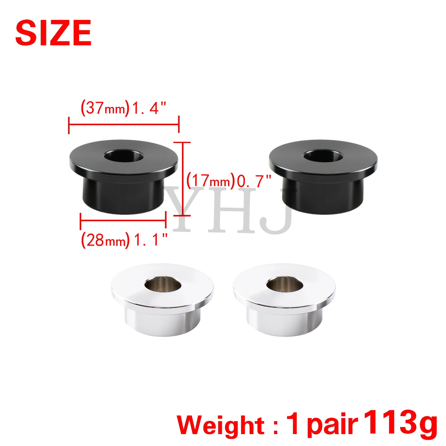 

Motorcycle Handlebar Riser Bushings Mounts For Harley Sportster Softail Dyna Wide Super Glide FX FXR 1973-2017 Black/Chrome
