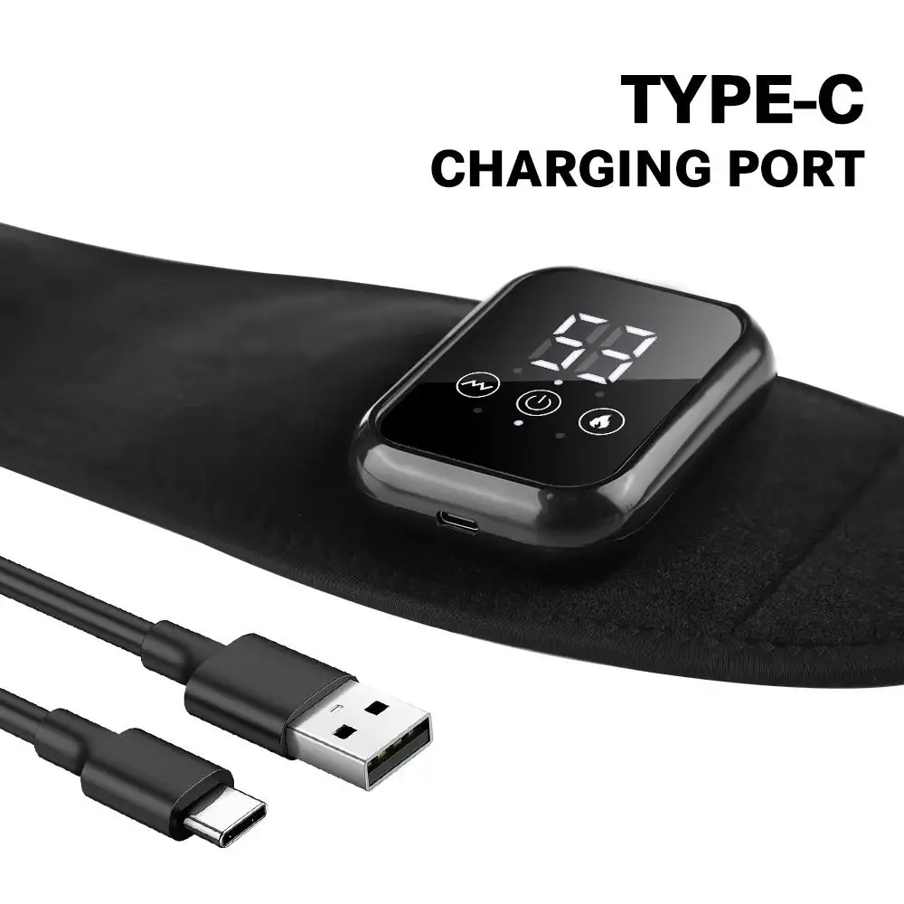 

Protective Electric Heating Wrist Guard Non-Slip Adjustable Hot Compress Wrist Brace Intelligent Timing USB Rechargeable