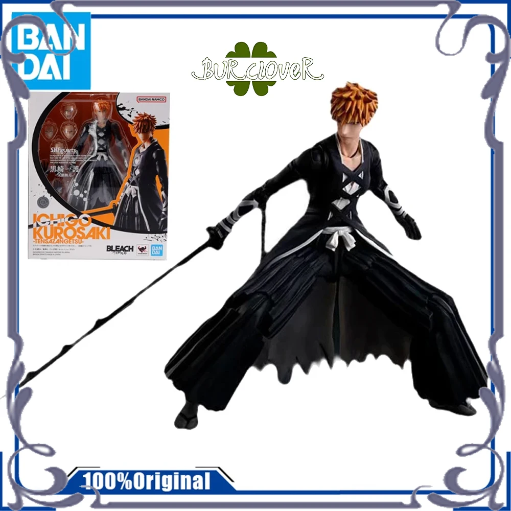 

Genuine Bandai Original SHF Anime Figure ICHIGO KUROSAKI Anime Action Figure Assembly Model Toys Collectible Ornaments Gifts