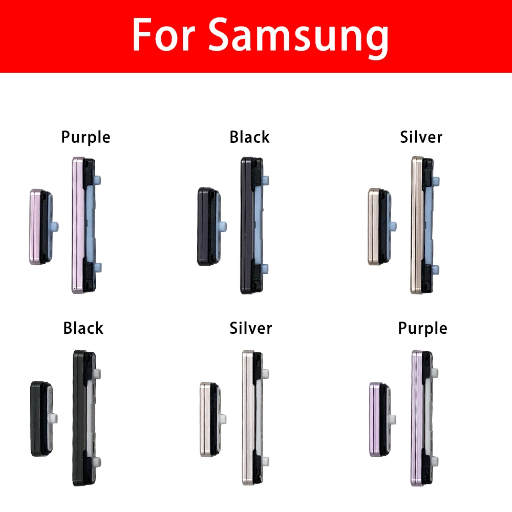 Power Volume Side Buttons For Samsung S23 S23 Plus S23 Ultra On Off Side Keys Repair Parts