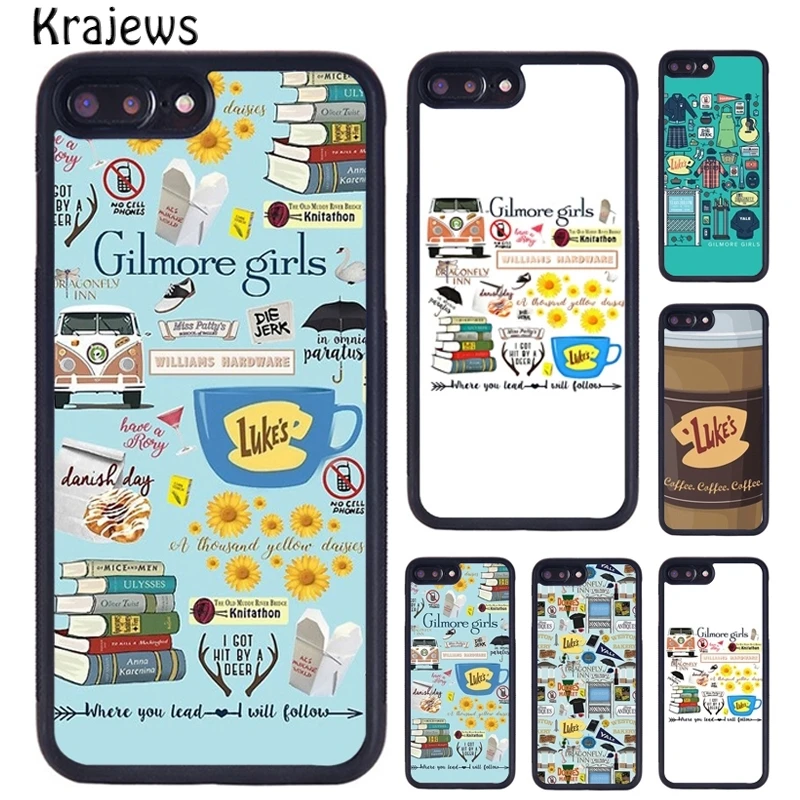 Krajews Gilmore Girls Collage Rubber Phone Case For iPhone 16 15 14 plus 11 12 mini 13 Pro XR XS Max cover coque