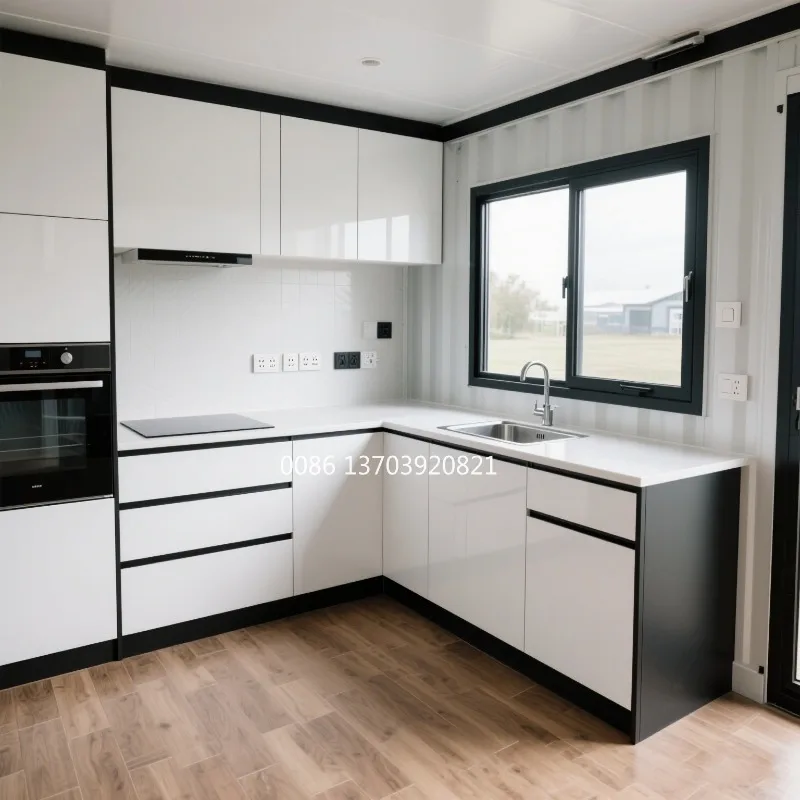 السعر المنخفض 20Ft 40 حاوية مسطحة الجاهزة حزمة منزلية صغيرة المحمول الجاهزة 3 4 2 غرفة نوم فيلا منزل جاهز فاخر مع المرحاض