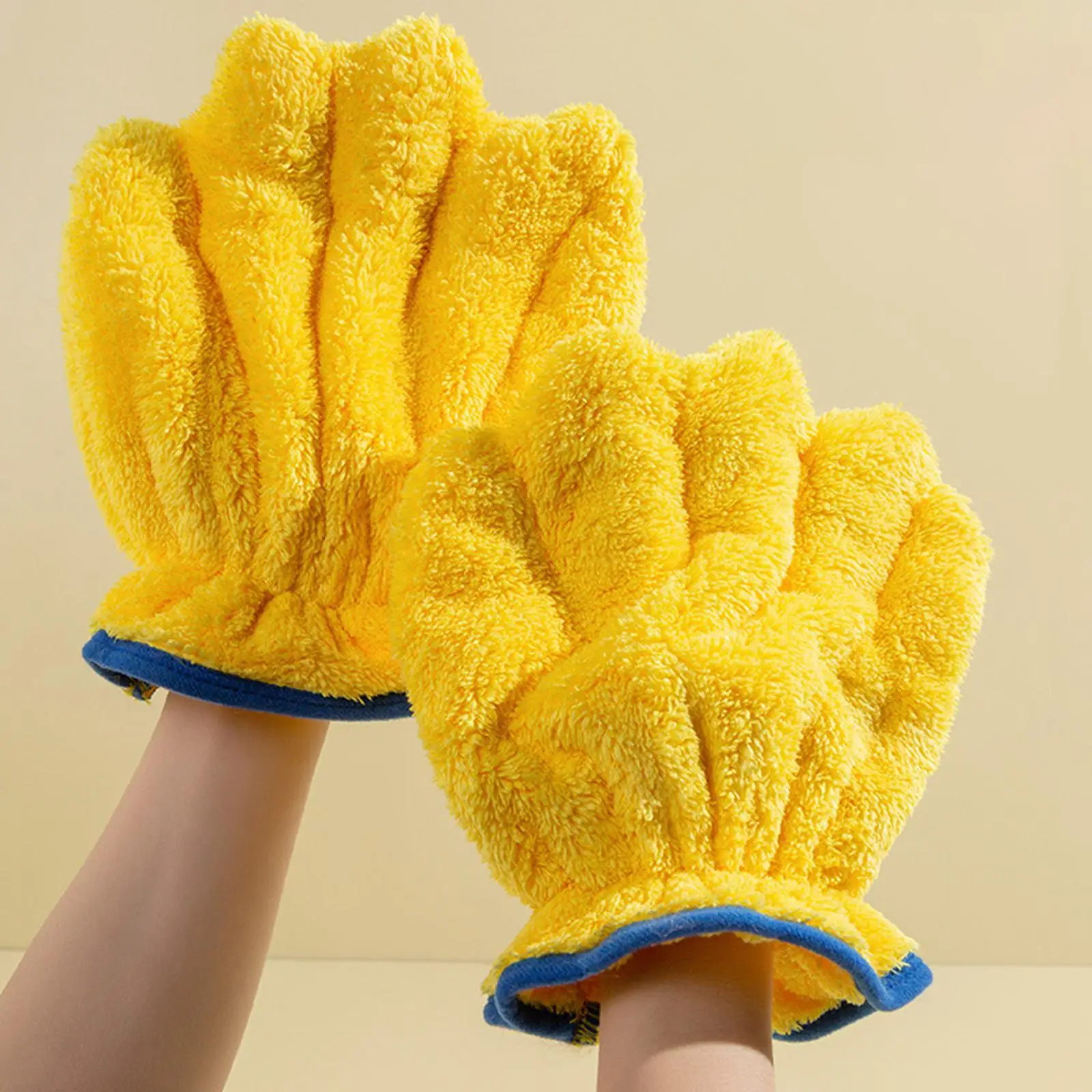 

2Pcs Hair Drying Gloves Premium Soft Lightweight Efficient Washable Reusable Quick Drying Washable Soft