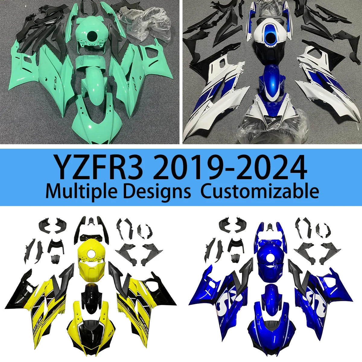 

Durable ABS Fairing Kit for YAMAHA YZF R3 2019 2020 2021 2022 2023 2024 Motorcycle Fairings YZFR3 19 20 21 22 23 24