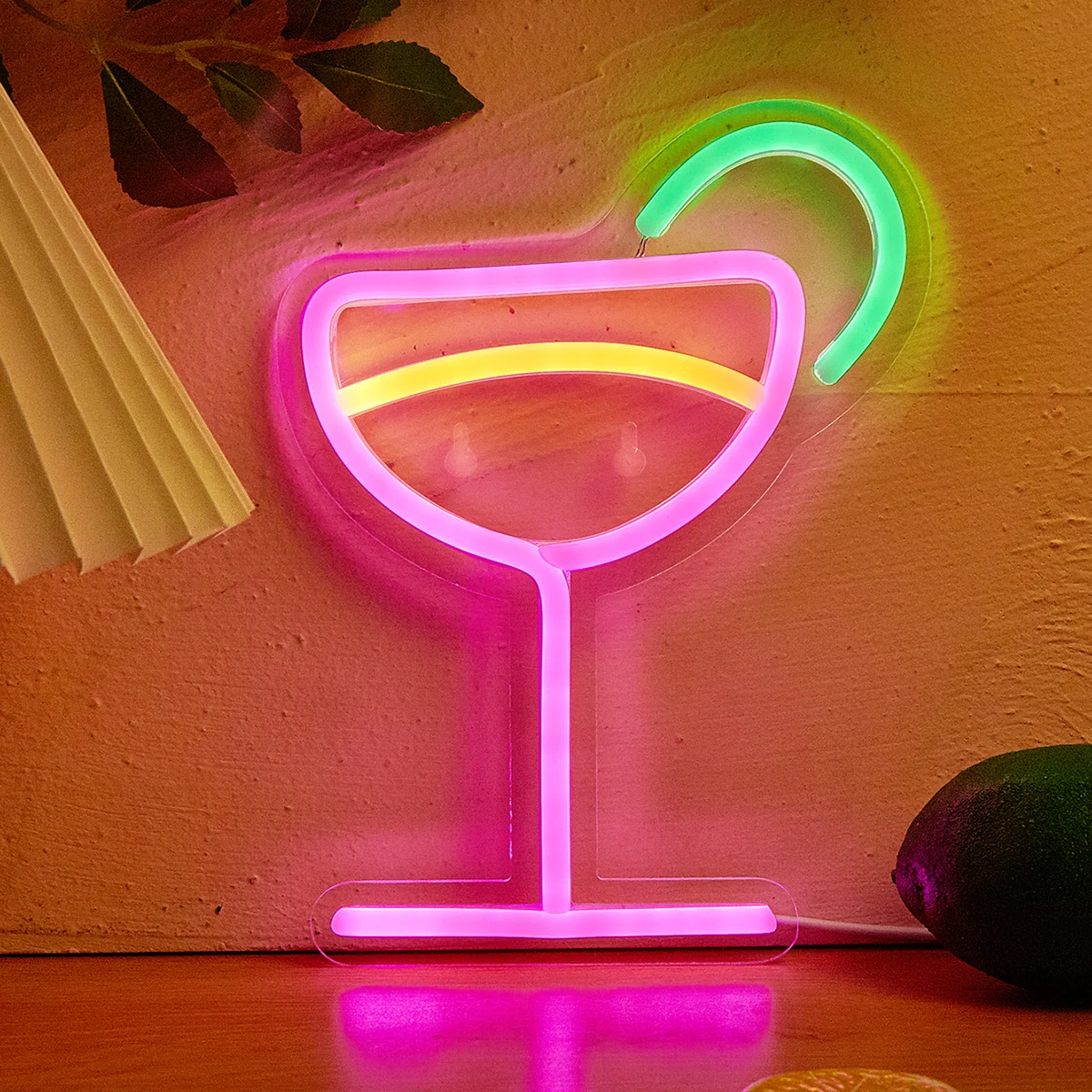 Chi-buy LED 네온 받침 USB 전원 네온 사인 야간 조명 3D 벽 예술 침실 룸 장식 램프 표지판 생일 선물