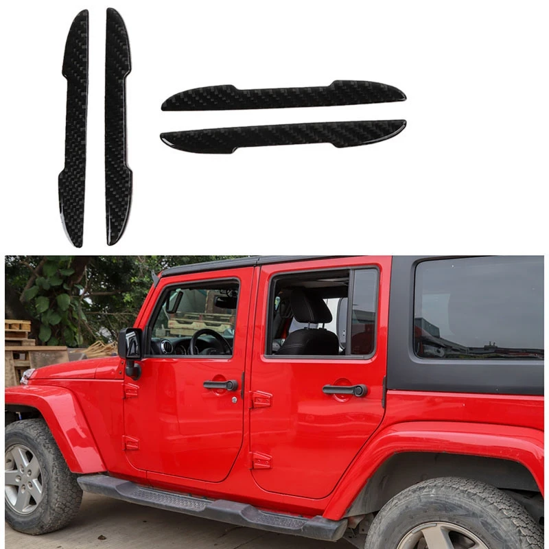 Car Anti-Collision Strip Car Door Guard Protector Door Edge Trim for 2007-2019 Jeep Wrangler JK Car