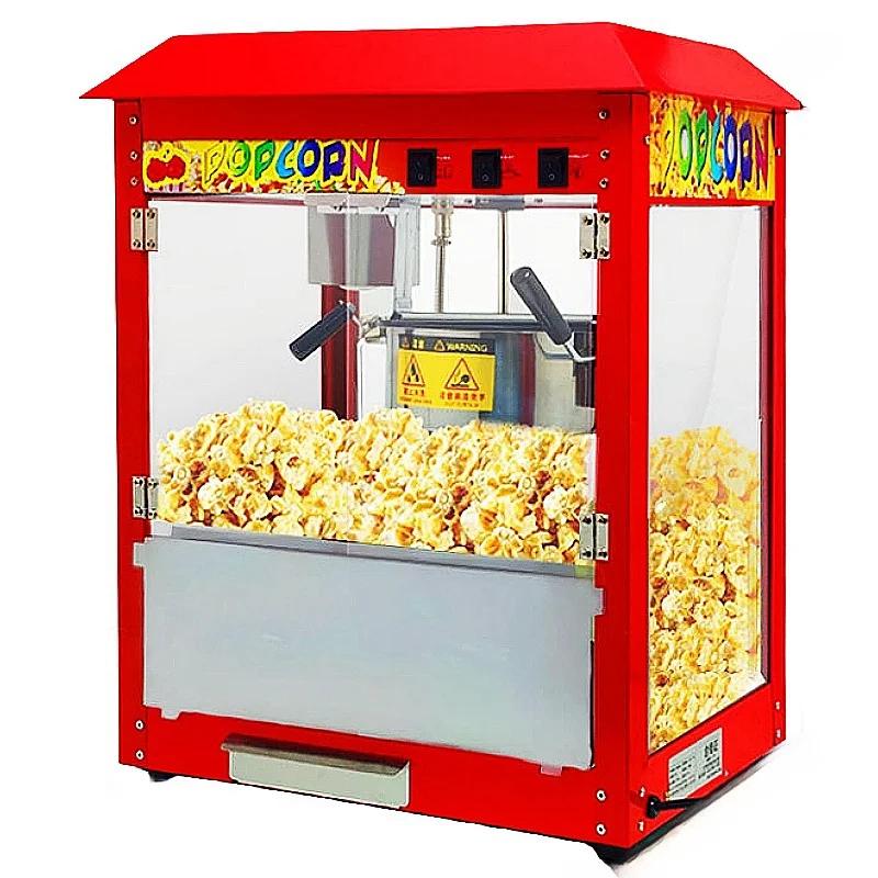 

High Quality Fully Automatic Commercial Popcorn Machine New Condition Motor Core Component for Hotels Retail Snack Bars Shopping