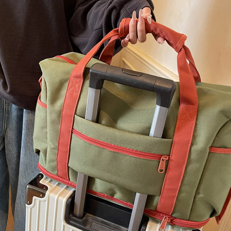 Bolsa de bagagem de viagem para homens esporte fitness ginásio treinamento acampamento trekking bolsa portátil com sapatos bolsa viajando pacote de compras