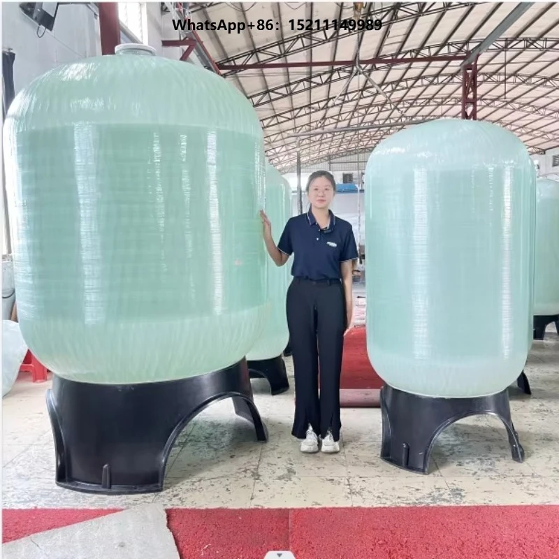 Automatic 3672 FRP/GRP Sand Filter Water Tank with Valve Water Distributor 220V Pressure Water Treatment Vessel
