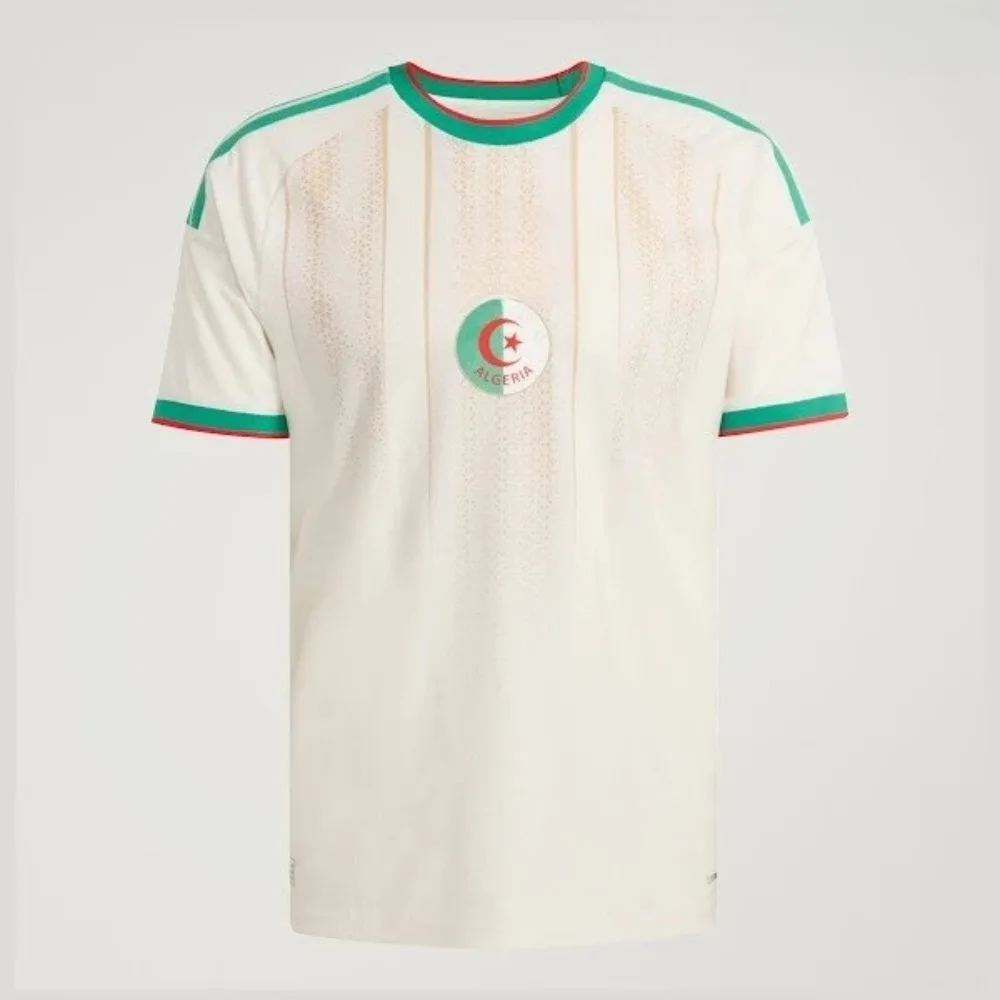 مجموعة أدوات Algeria 2026 Home Kit الأكثر مبيعًا لكل من الرجال والنساء، تتميز بقميصًا سريع الجفاف وجيد التهوية #2