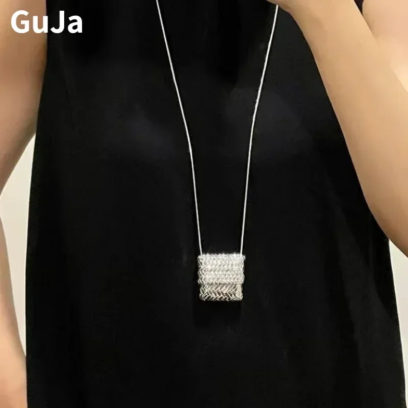 Fashion Jewelry Luxury Temperament Cute Small Bag Pendant Necklace For Women Gifts Delicate Design Accessories 2024 Trend New