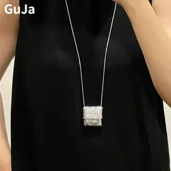 Fashion Jewelry Luxury Temperament Cute Small Bag Pendant Necklace For Women Gifts Delicate Design Accessories 2024 Trend New