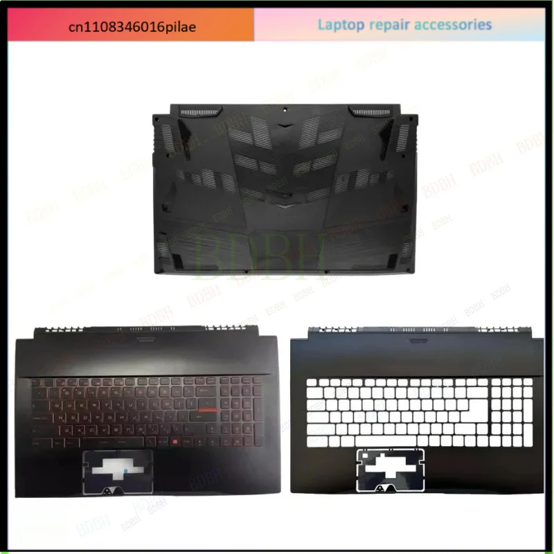 For MSI GF75 MS-17F1 17F2 17F3 17F4 17F5 Upper Case Palmrest Cover /Bottom Base