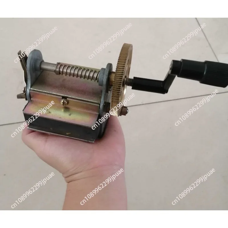 Hand Crank AC Generator Vintage Magneto Telephone Generator 110-220V Copper Gear Telephone Machine