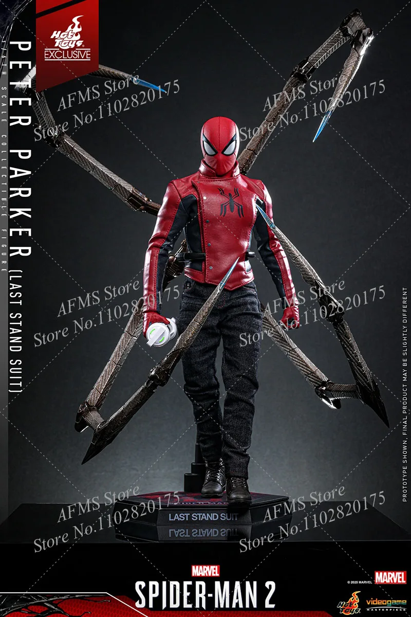 Juguetes calientes VGM71 figura coleccionable a escala 1/6 Spider-Man 2 Peter Parker versión dañada por batalla figura de acción de soldado de hombres de 12 pulgadas