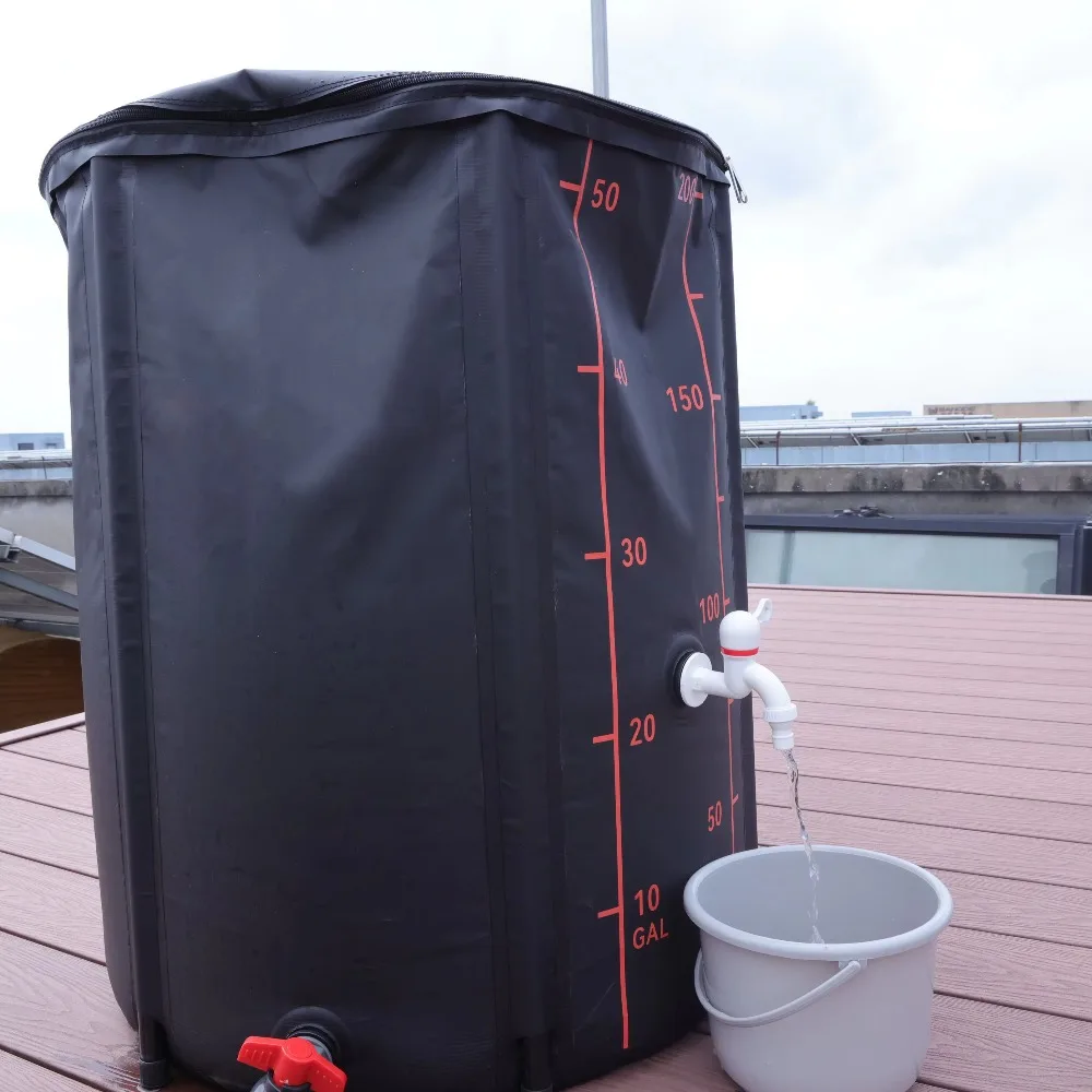 Brand New Durable PVC Tarp Canvas Portable Rainwater Collector Storage Tank Foldable Bucket