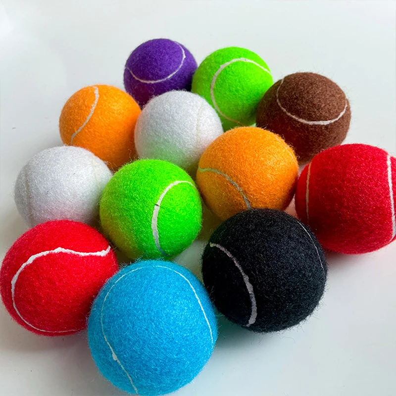 Professional Reinforced Rubber Tennis Ball Shock Absorber High Elasticity Durable Training Ball For Club School Training