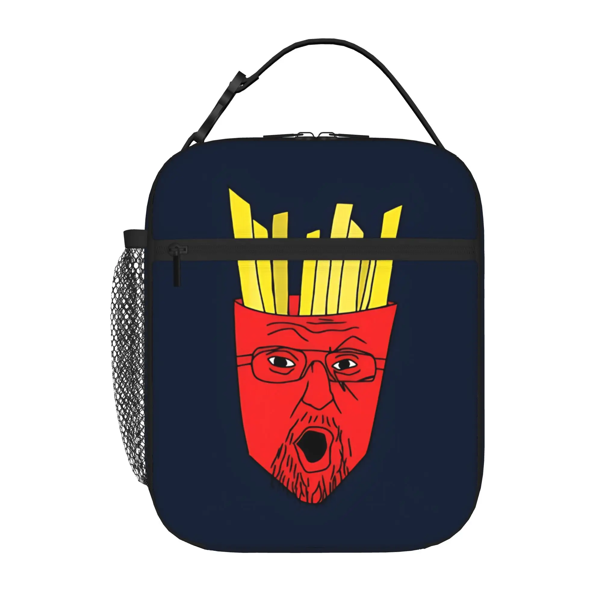 1 Piece Portable Lunch Container funky weird  Zipper Closure Durable Pocket ATHF For Lunch Box Bag
