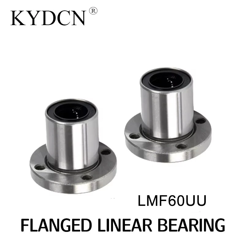 1pc LMF60UU type Nickel plating flange linear bearing for 3D printer linear Rod