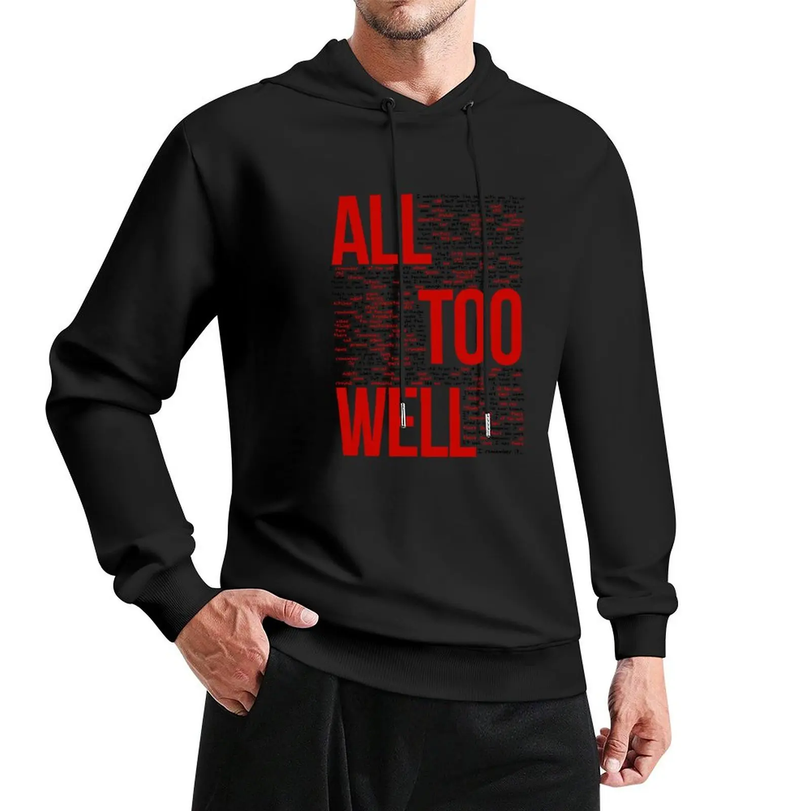 

All Too Well (all lyrics) in White Pullover Hoodie mens clothing men's clothing graphic hoodies